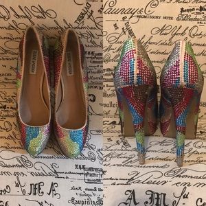 Steve Madden multicolor Platform Pumps